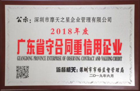 喜讯|多多28荣获“广东省守合同重信用企业”殊荣